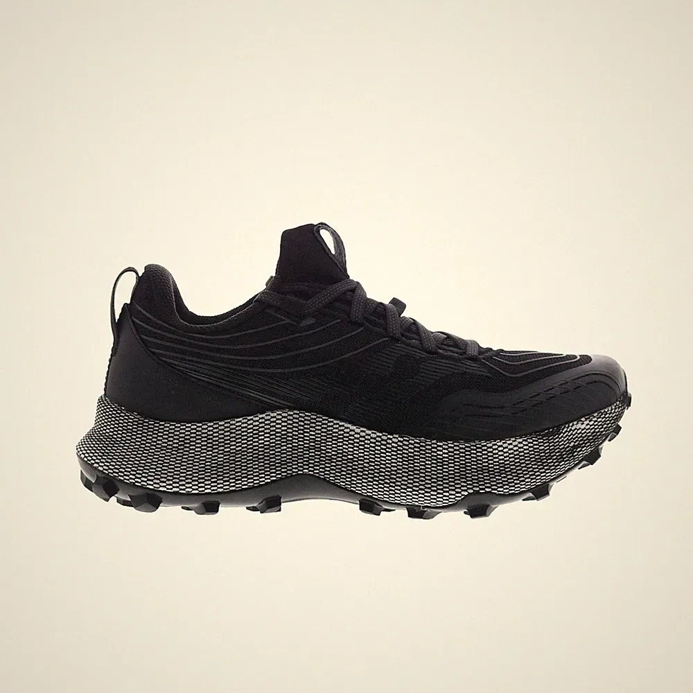 Saucony Endorphin Trail S10647-10 Womens Black Canvas Athletic Hiking Shoes
