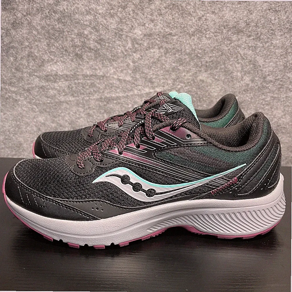Saucony Womens Cohesion TR15 Hiking Shoes Size 6.5 Black Mint Sneakers S10706-05