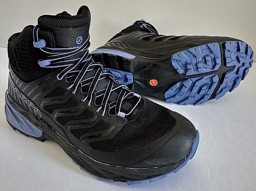 Scarpa Rush Mid GTX Women’s Hiking Boots Black Blue Gore-Tex Sz 9 / 41 Trekking