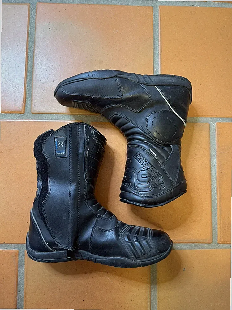 SEDICI Hipora Motorcycle Riding Boots Shoes Size Men's US 9 Waterproof Black 42