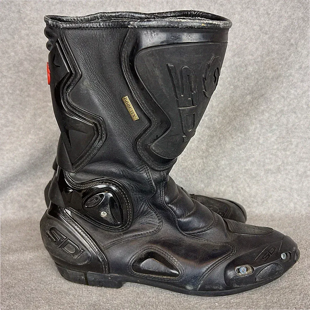SIDI Adventure GTX Gore-Tex Motorcycle Touring Black Boots Mens Sz US 11.5