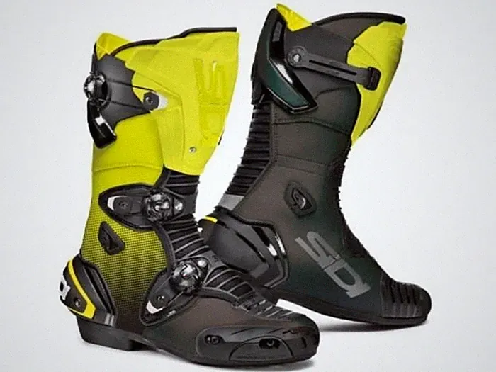 SIDI Mag-1 Motorcycle Racing Boots 45 / 11 Yellow Fluo / Black Neon Sport Track