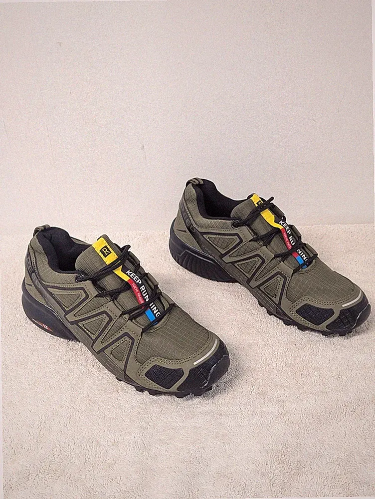Size 11 Men's KtEli Sport Beathable Outdoor Lightweight Green Hiking Shoes