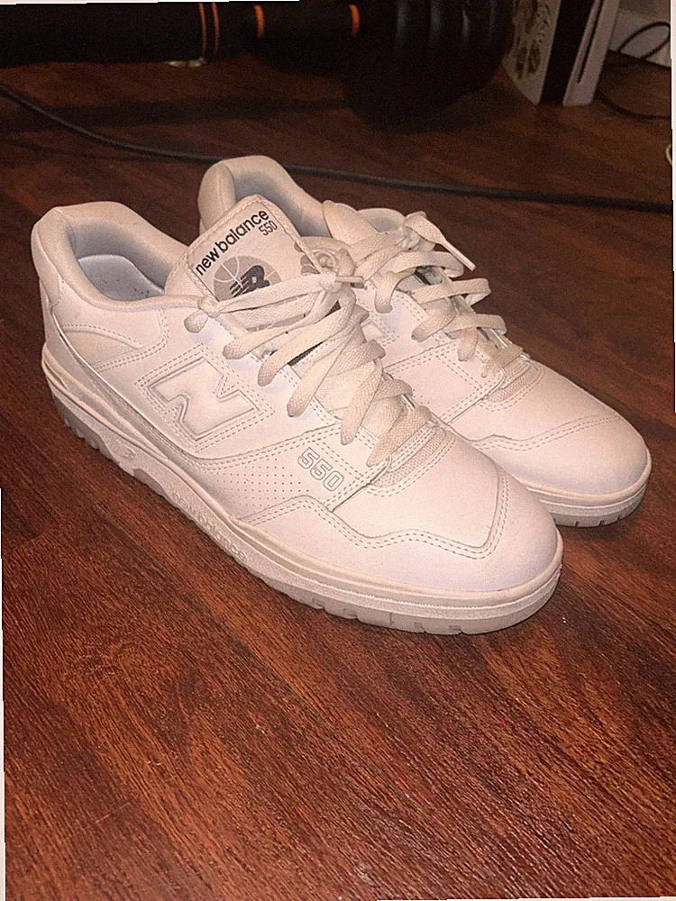 Size 12 - New Balance 550 White Grey