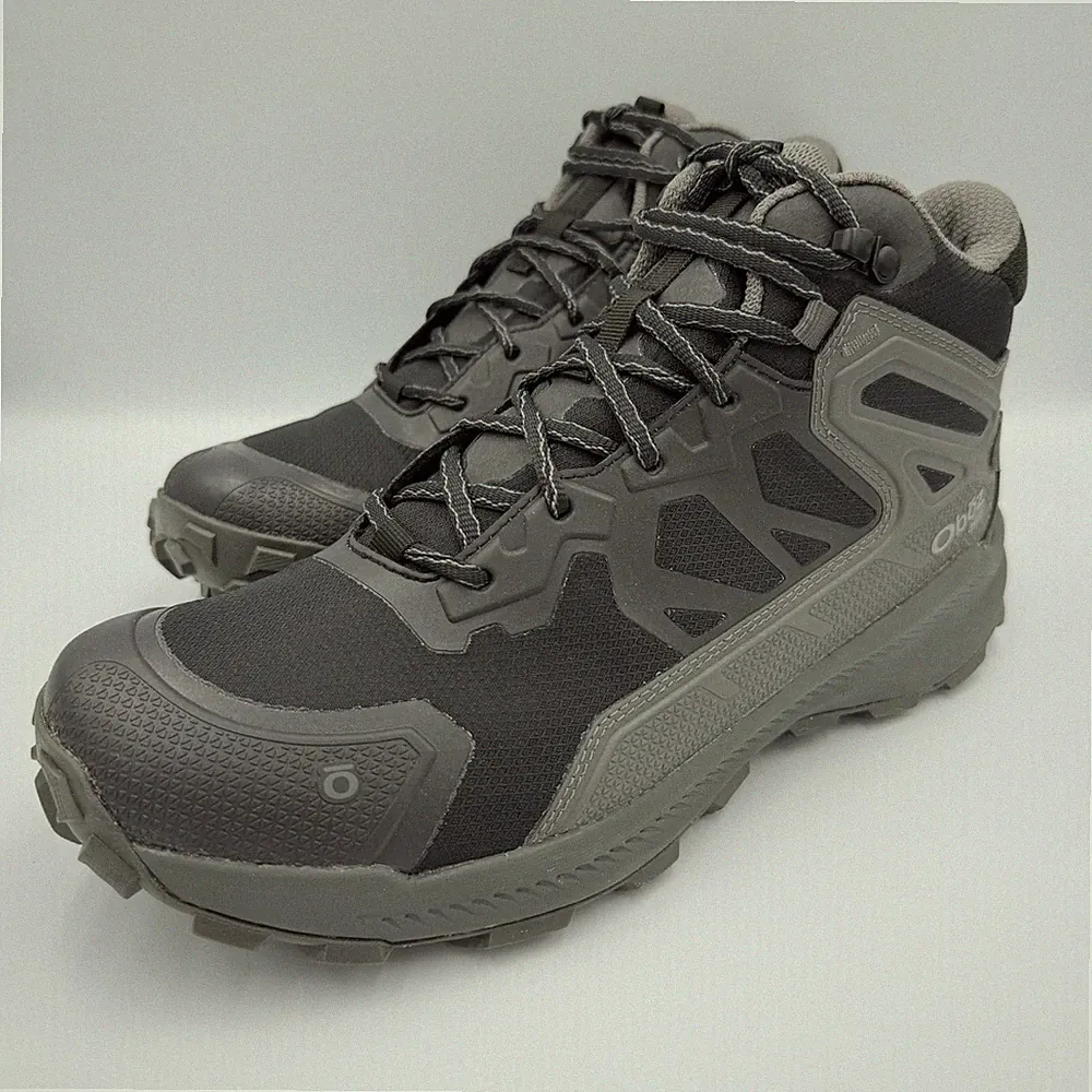 Size 10 OBOZ Men's Katabatic Mid B-DRY Waterproof Hiking Boot Charcoal 46001