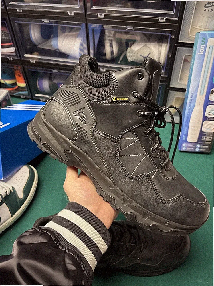 Size 14 Men's Shoes For Crews Piston Mid Soft Toe Waterproof Lace Up Work Boots