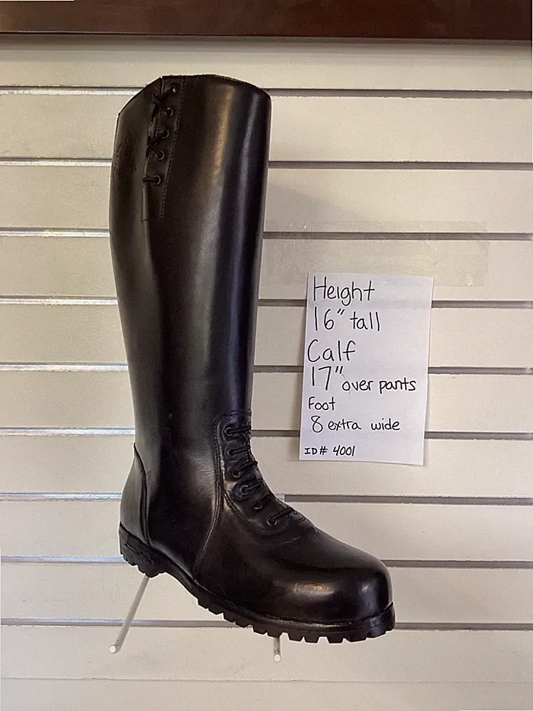 Size 8 extra wide Motorcycle Patrol Boots