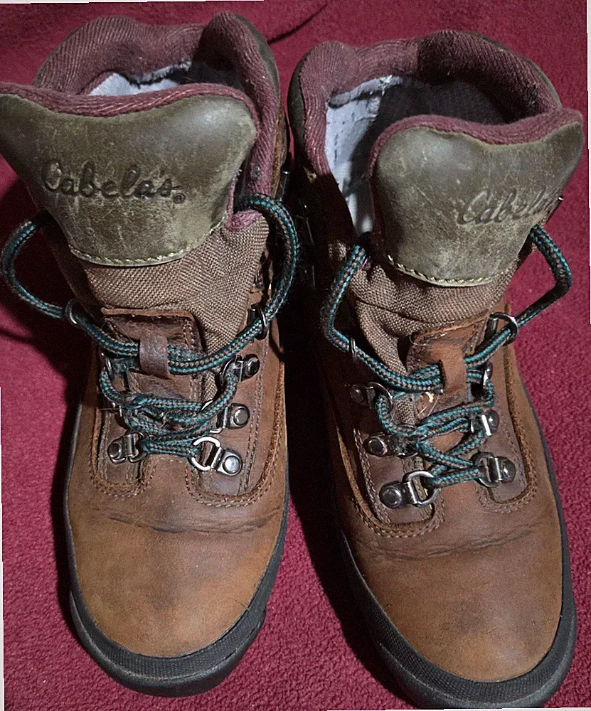 Size 8 Women Cabela's Gore-Tex Hiking Boots Brown Leather Outdoors