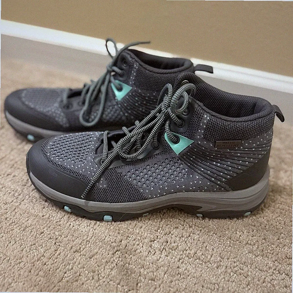 Skechers 158351 Trego Vegan Waterproof Hiking Boots Women’s US 9 Grey