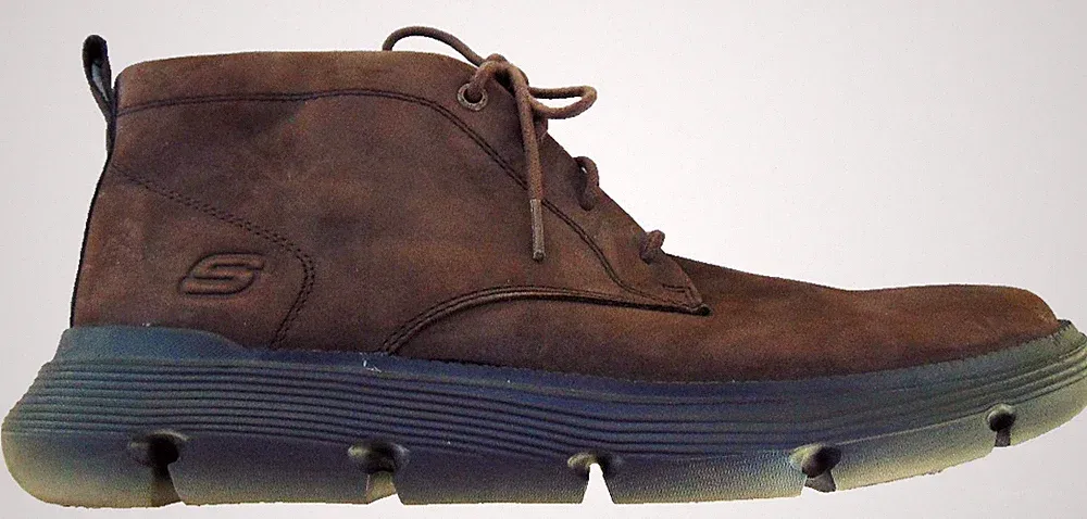 SKECHERS 204903 MENS SUEDE LEATHER ANKLE BOOTS CHUKKA BOOTS ANKLE SHOES~11.5