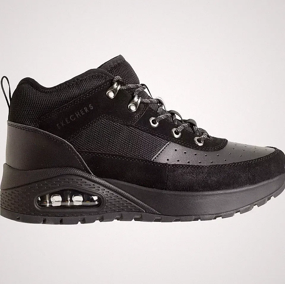 SKECHERS UNO RUGGED ADVENTURE AIR SKECH BOOTS NEW MEN'S MANY SIZES BLACK HIKING