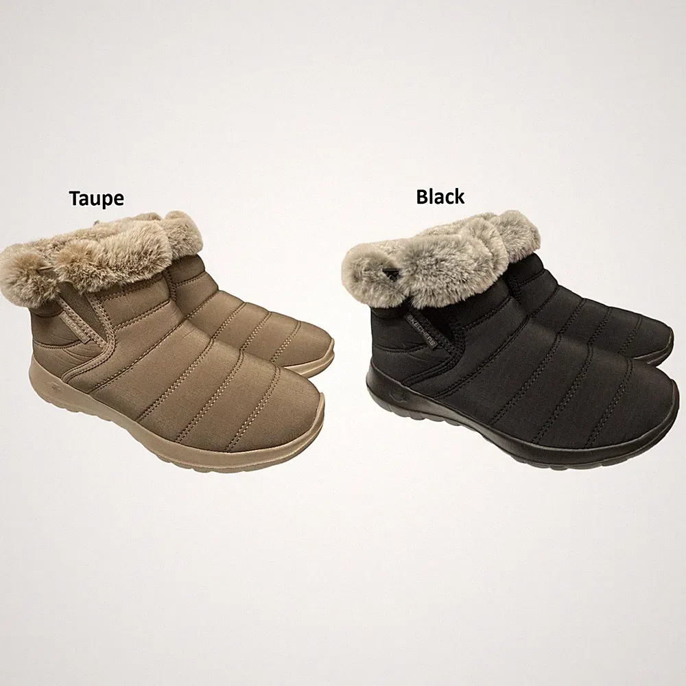 Skechers Women's Go Walk Air Cooled Goga Mat Boots with Faux Fur