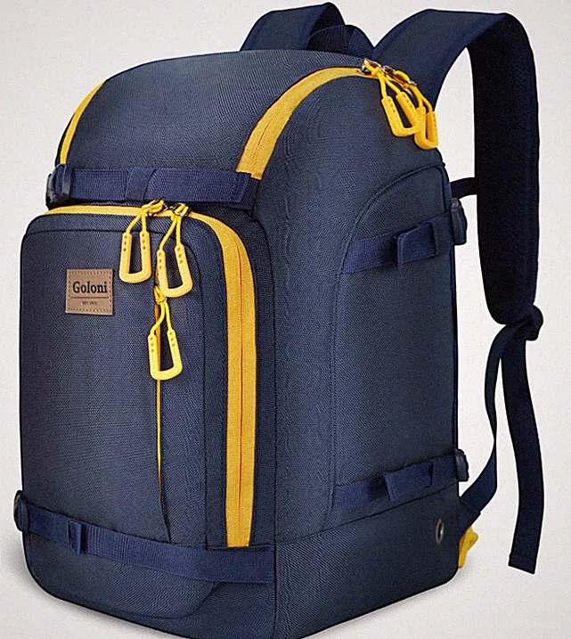 Ski Boot Bag - 50L Waterproof Ski and Snowboard Boots Travel Backpack for Skis