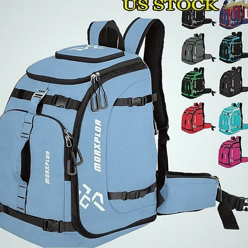 Ski Boot Bag Waterproof Durable Backpack W/ Drain Holes & Extra Pockets New