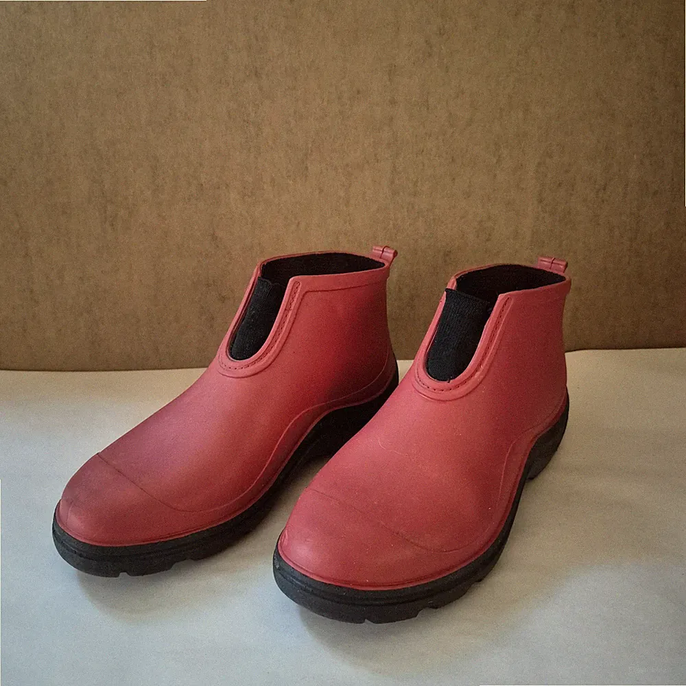 Sloggers Garden Rain Boots Women US 8 EU 38 Red Ankle Spring Outdoor USA rubber