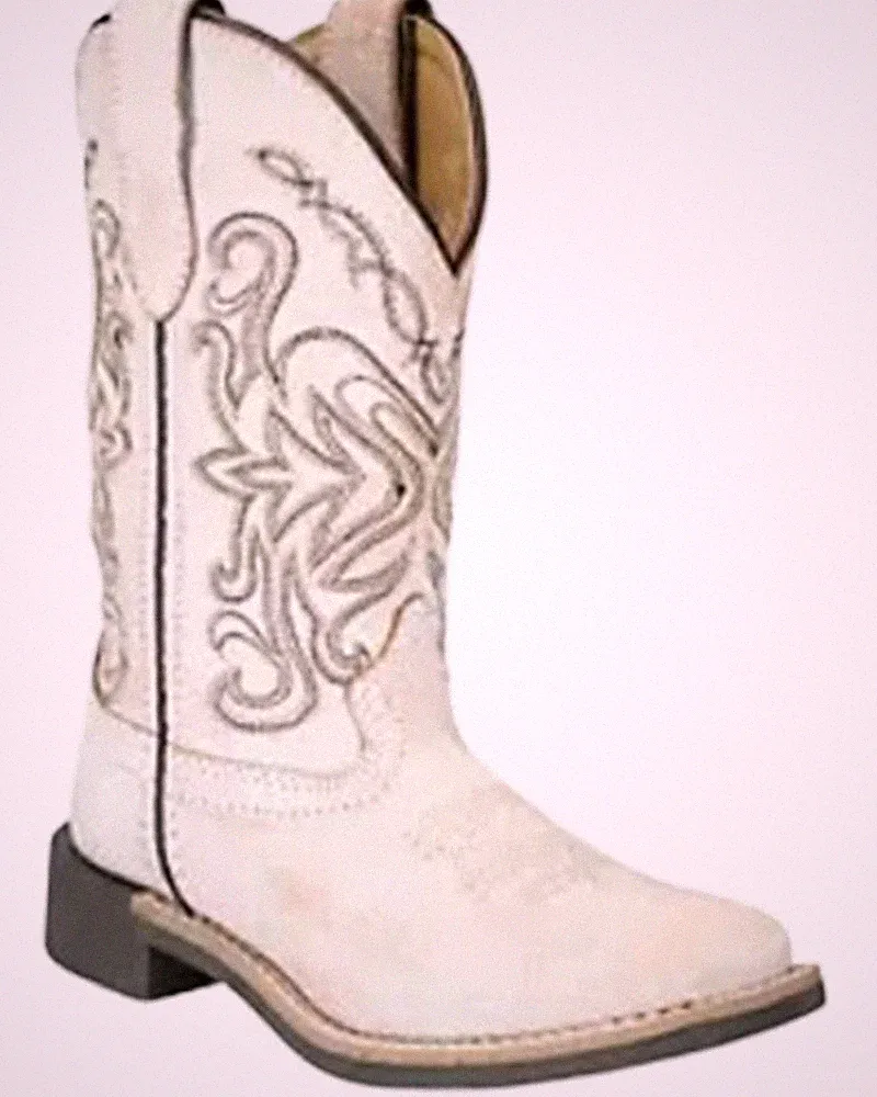 Smoky Mountain Little Girls' Georgia Western Boot - Broad Square Toe - 3318C