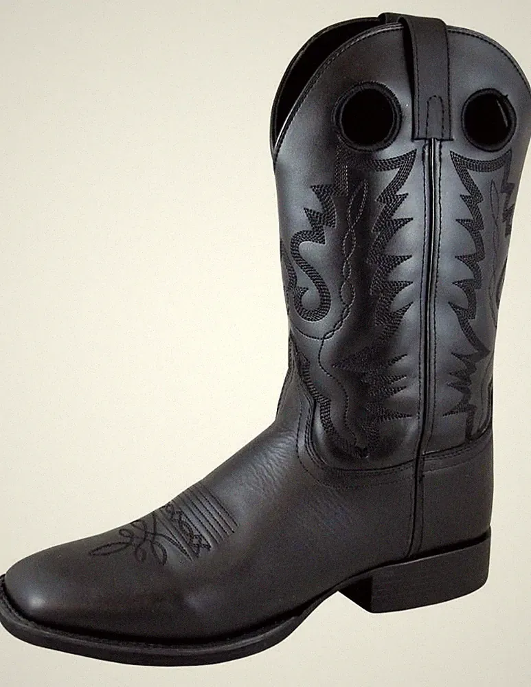Smoky Mountain Western Boots Mens Outlaw Square Toe Black 4056