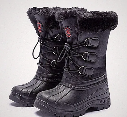 Snow boot for Kids Boys Girls Snow Boots Waterproof Winter Boots Faux Fur Lined