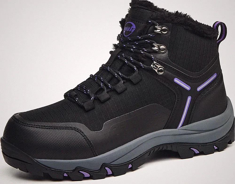 Snow Boots for Women Waterproof Ankle Booties Winter Hiking Boot Durable Warm Fu