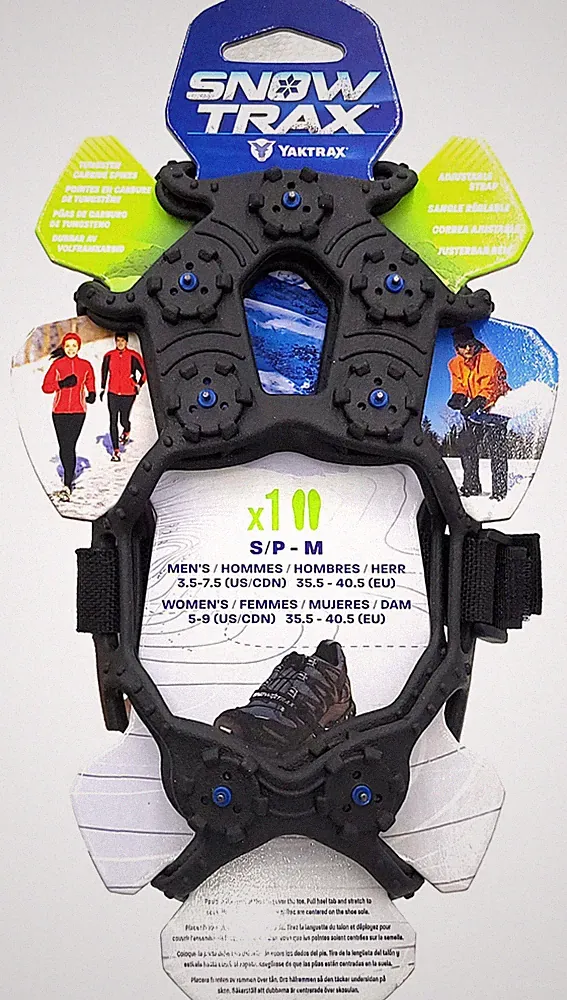 Snow Trax Snowtrax by Yaktrax Traction gear for Shoes and Boots, S-M - NEW!