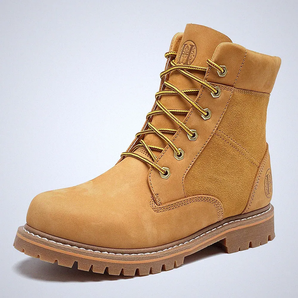 Soft Toe EH WR Mens Work Boots, Non-Slip Rubber Sole (H84102)