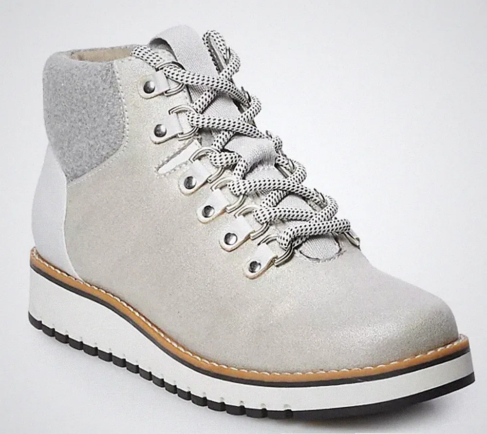 Sonoma Katherina Hiker Hiking Boots NEW NWT womens 8 silver $70