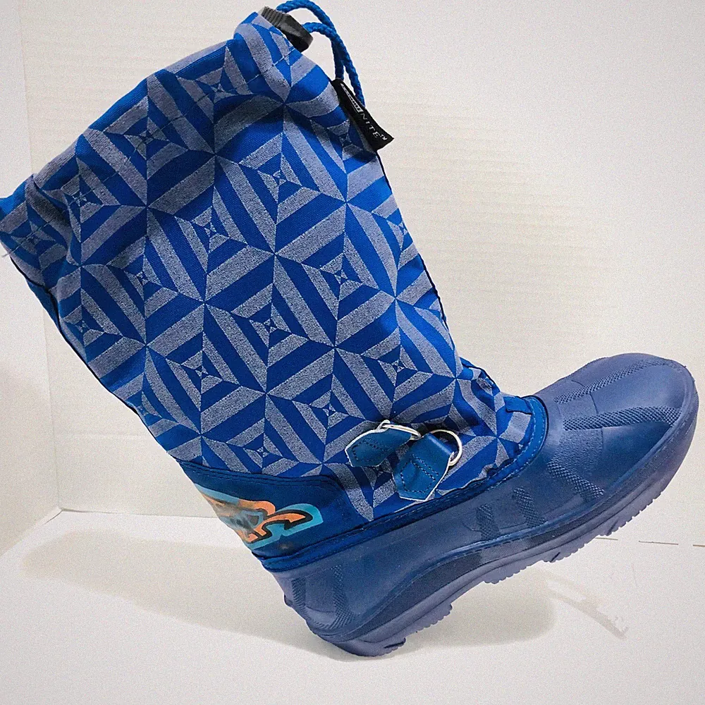 SOREL Waterproof Boots Women's 5 Insulated Abstract Blue Removable Liner