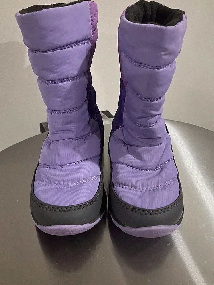 Sorel Whitney Snow Waterproof Mid Boot Paisley Purple Size 9 Girl's Kid's