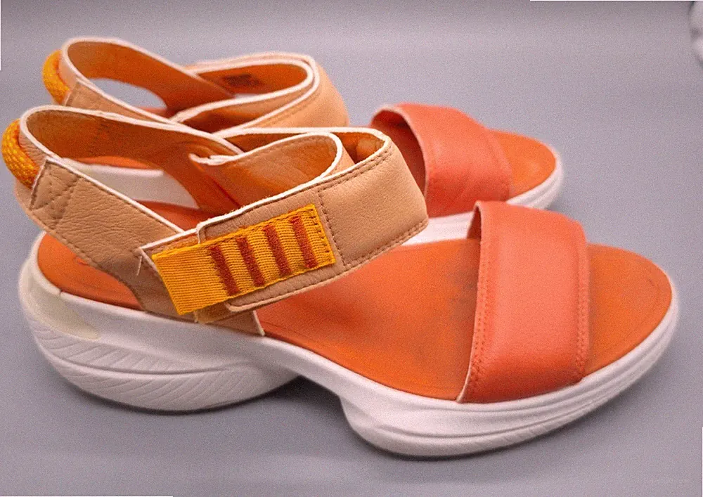 Sorel X Prana Faded Spark Explorer Blitz Strappy Sandal Orange Womens Size 9