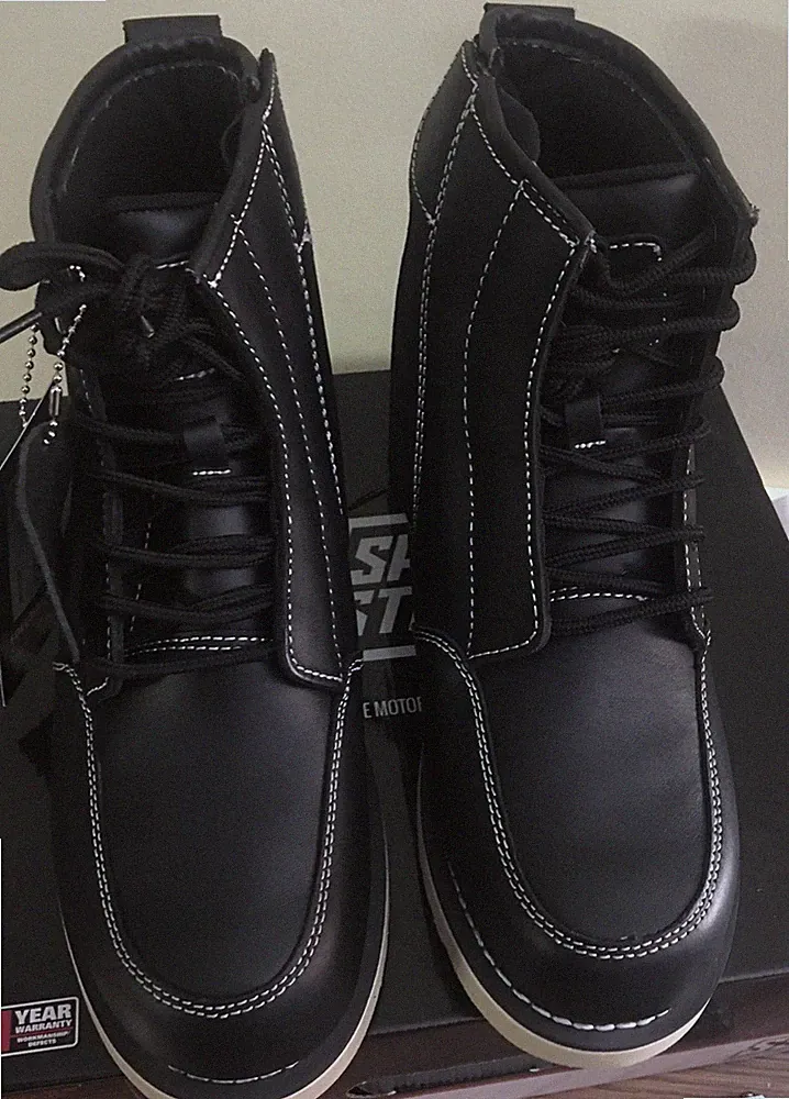 Speed and Strength Over-Haul 884340 Leather Upper Motorcycle Boot-Black Size 12