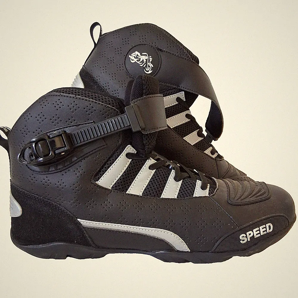Speed Mens Motocross Motorcycle Racing Boots Shoes Waterproof Riding Sneakers