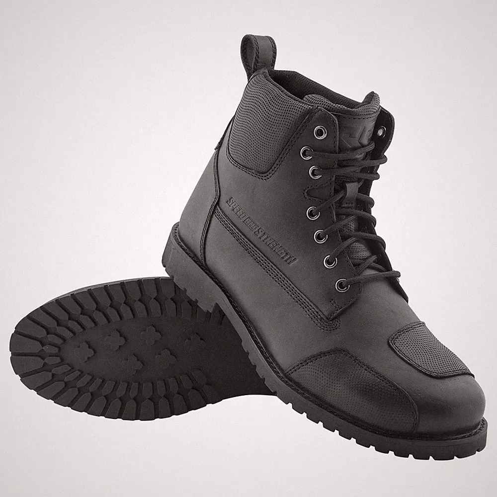 Speed & Strength Call To Arms Mens Motorcycle Boots Black