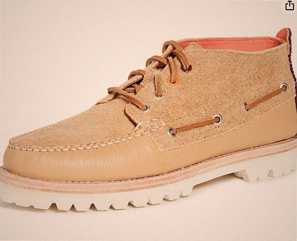 Sperry Mens Top Sider A/O Chukka Corduroy Chukka Boots, Tan US Size 9 - New
