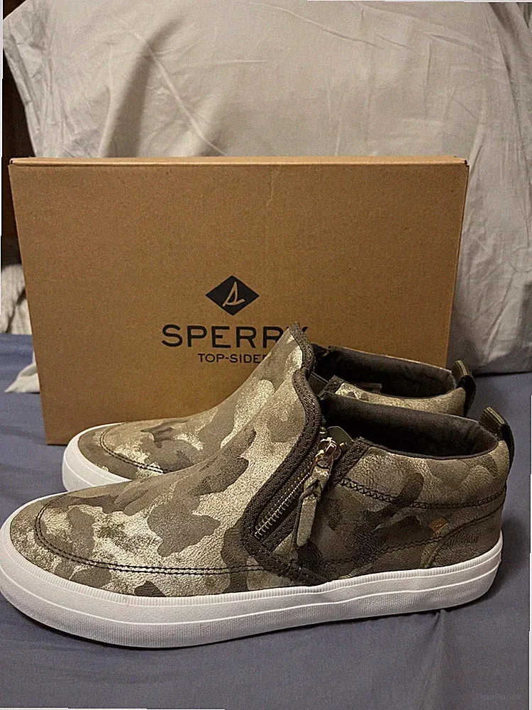 Sperry Women's Crest Lug Suede Chukka Bootie - Camo Olive NWB 9.5W