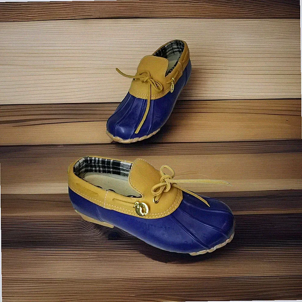 Sporto Rubber Duck Rain Snow Boots Low Top Ankle Women's Size 7M Blue
