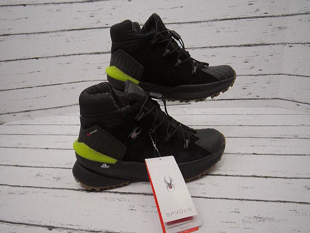Spyder Hilltop Women's Hiking Boots Spy Dry Ascent 5 Black, Traction Sz 6 1/2