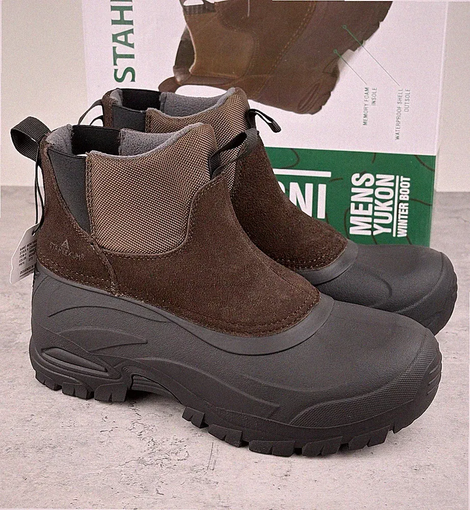 Staheekum Men's Yukon 3M Thinsulate Winter Snow Boots Size 13 Brown New In Box