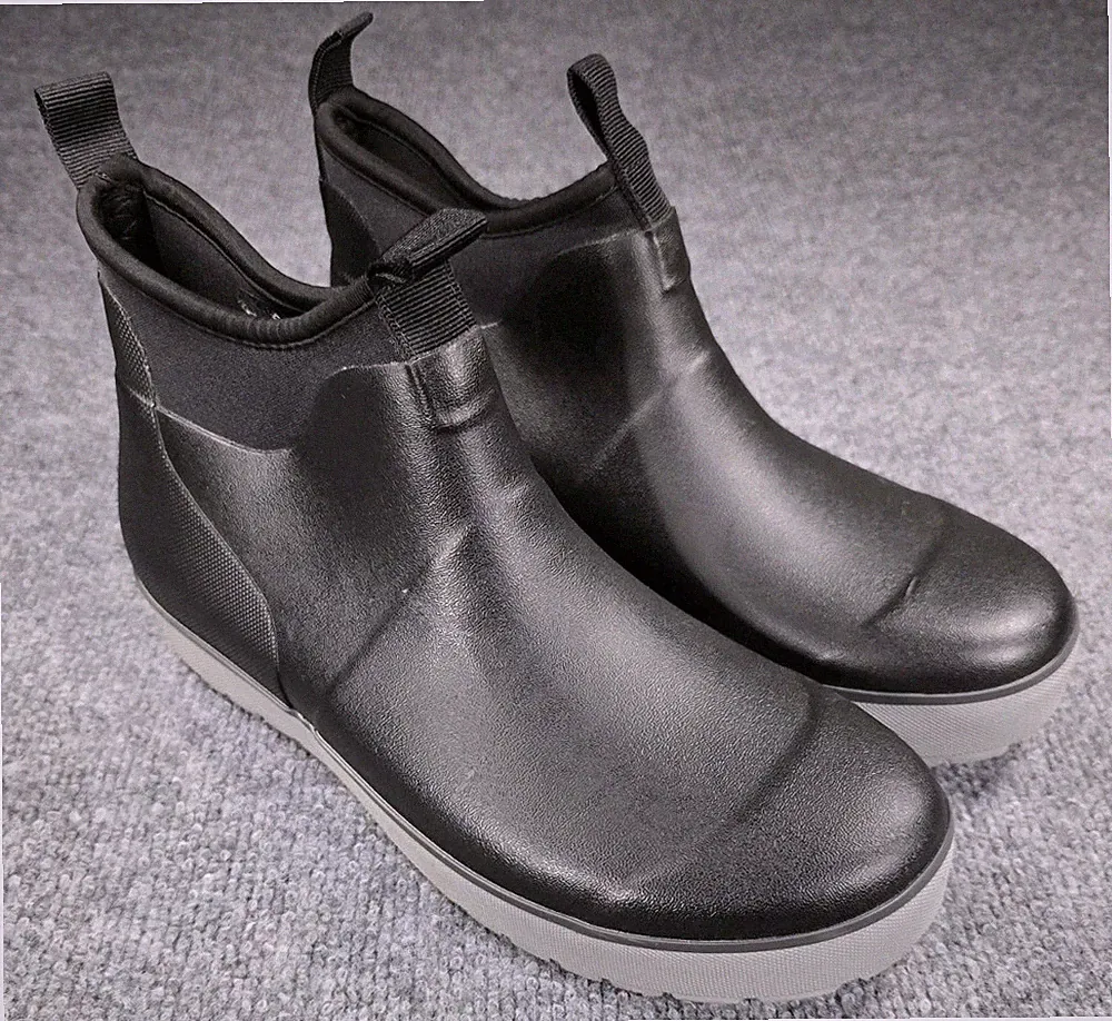 Staheekum Mens Size 9 Rain Boots Rubber Neoprene Hiking Outdoor Warm Weather