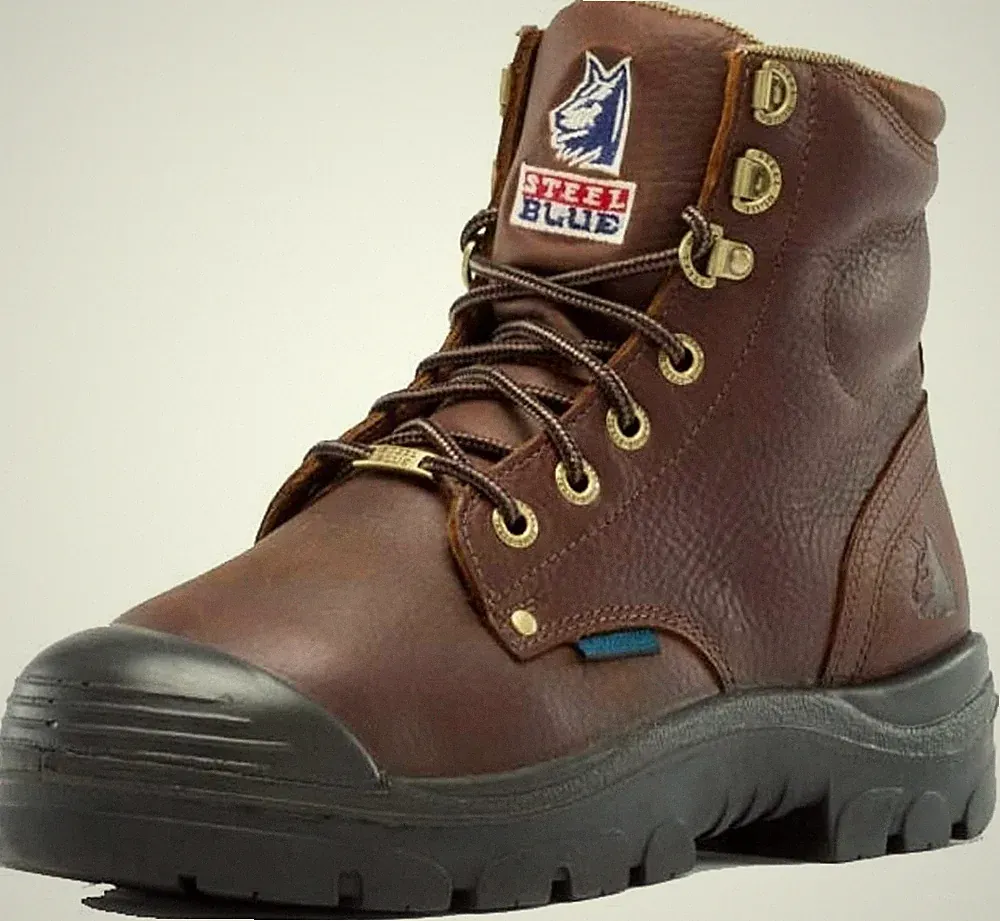 Steel Blue Men's Argyle Zip: Met/PR Midsole/Bump Steel Toe Cap Work Boots
