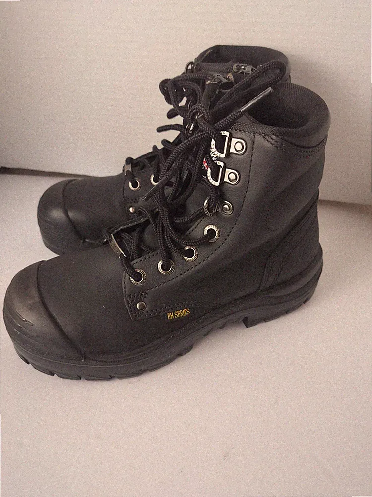 Steel Blue Size 6 Parkes 951 Bump Cap Zip Safety Steel Toe Work Boots Black