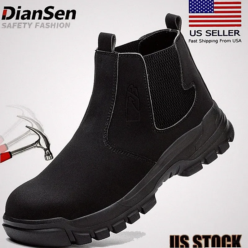 Steel Toe Boots for Men Indestructible Work Boots Waterproof Safety Shoes 8-12