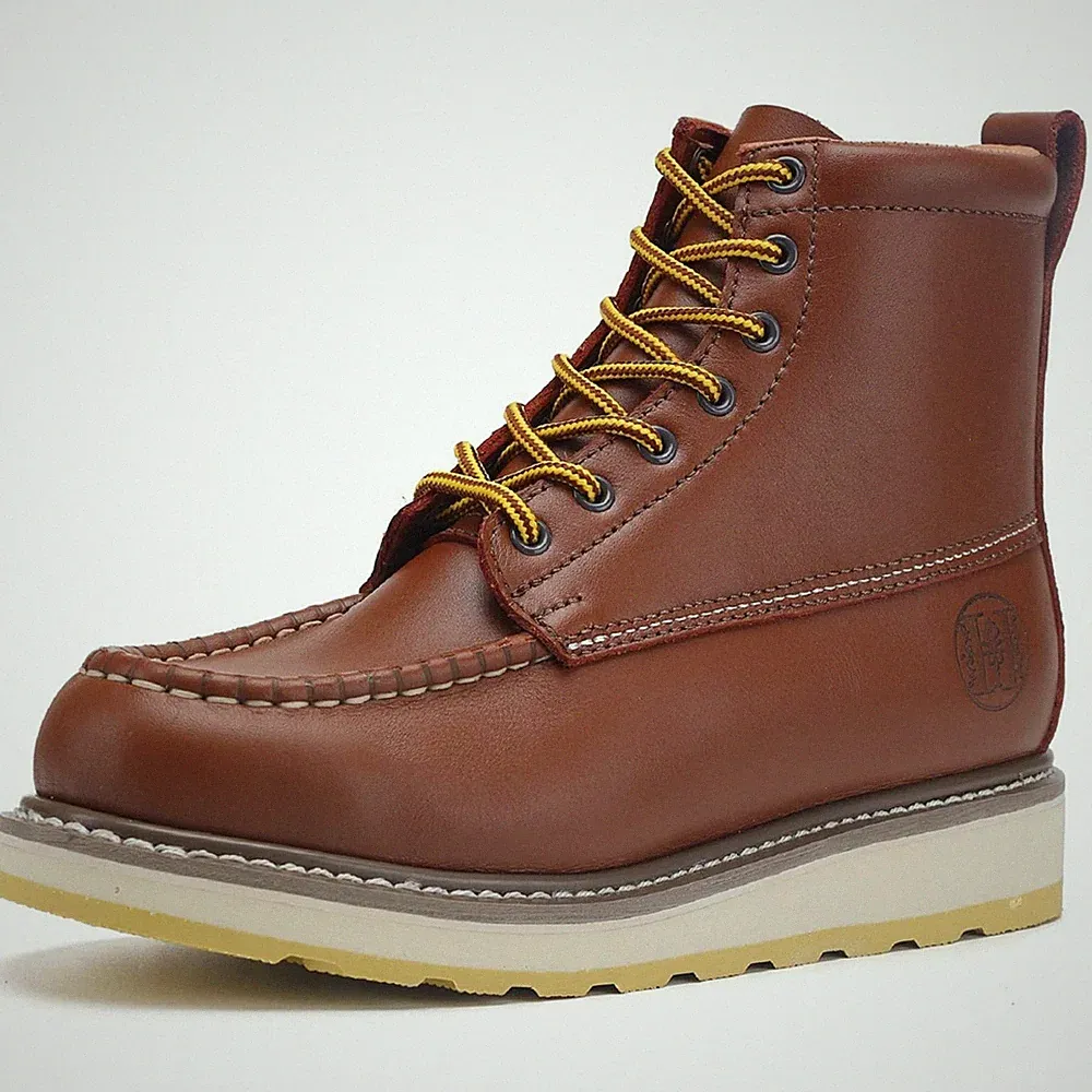 Soft Toe Mens Work Boots Leather Non-Slip Stylish Boots 84994/86994