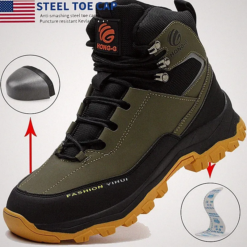 Steel Toe Shoes for Men Work Hiking Boots Sneaker Indestructible Climbing shoes