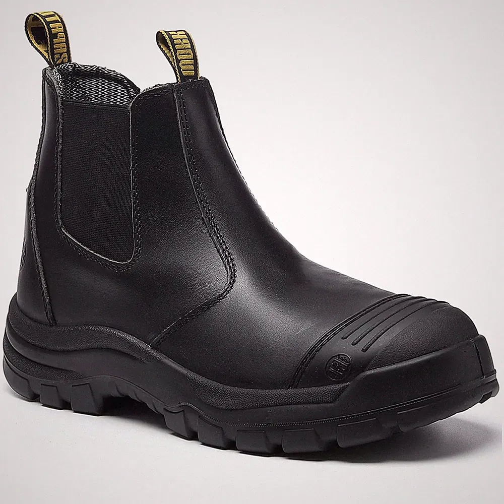 Steel Toe/Soft Toe Slip-on Waterproof Working Shoes Safety Laceless Boots
