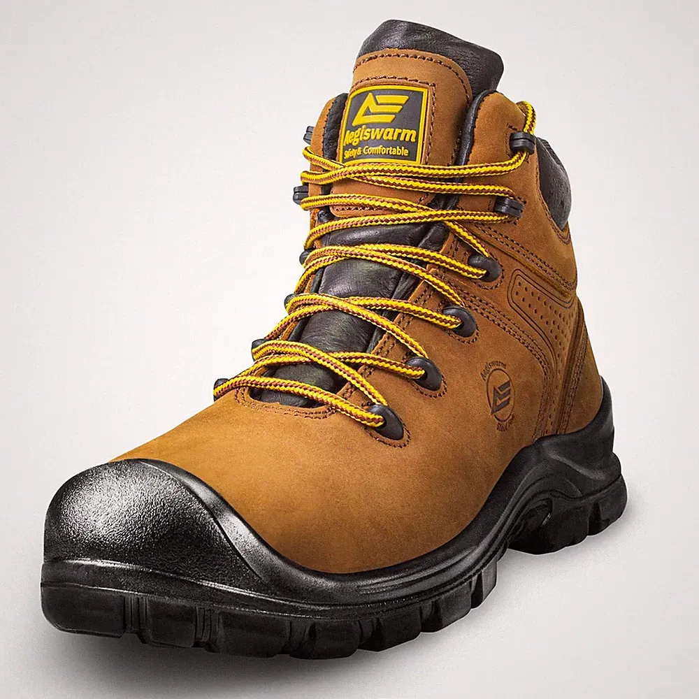 Steel Toe Work Boots for Men Waterproof Durable Crazy-Horse Non Slip Industri...