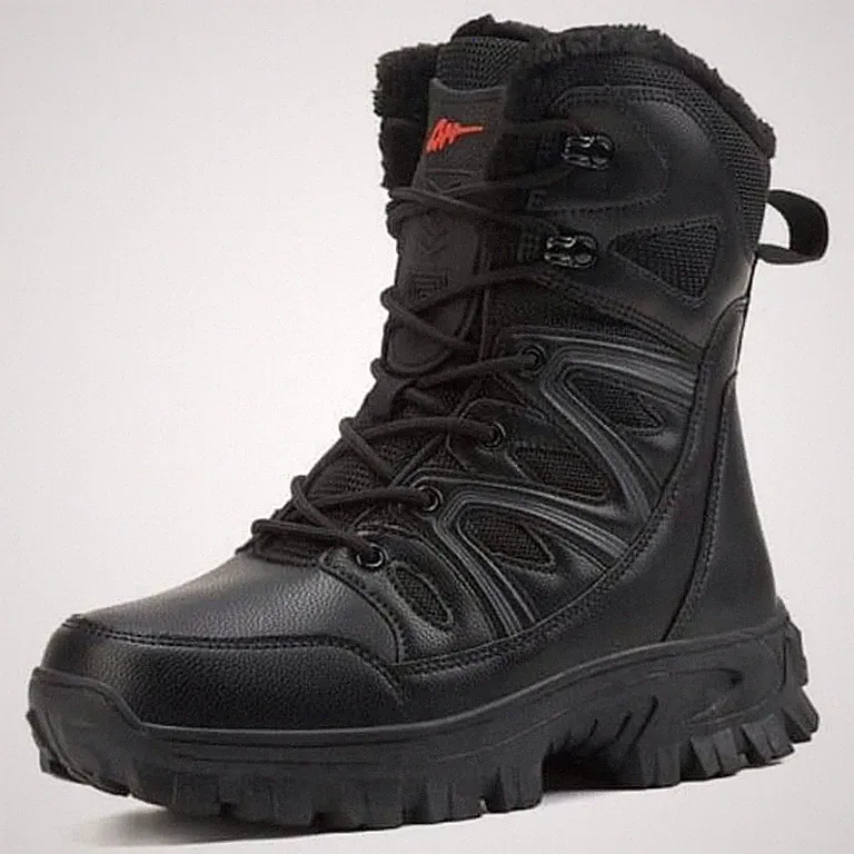 Stepedia Mens Waterproof Snow Hiking Tactical Boots Warm Size 8/8.5