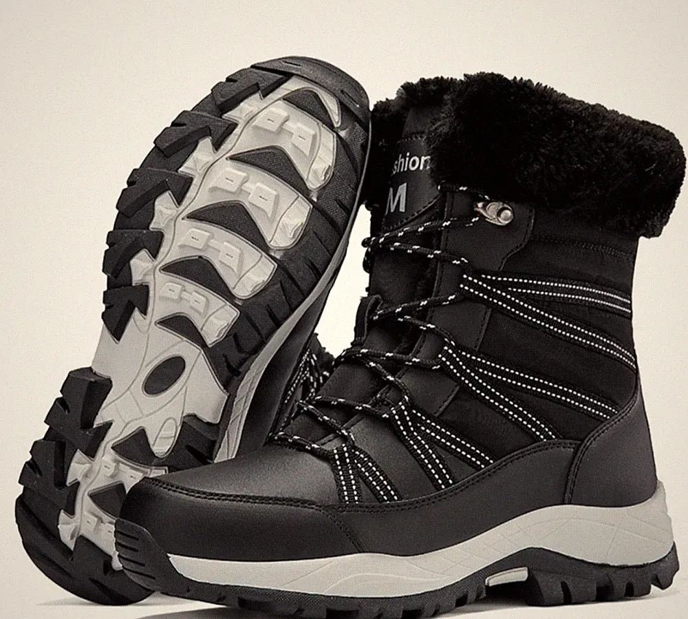 Stepedia Winter Snow Boots Womens Warm Faux Size 8.5 to 9.5