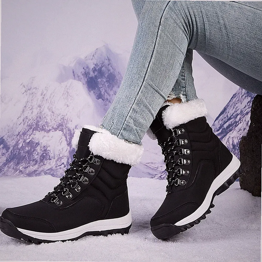 🔥Stepedia Women's Snow Boots Cozy Insulated Faux Fur Lined Waterproof MidCalf🔥