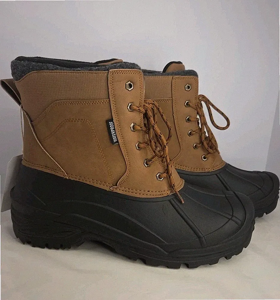 SUEDI Men's 13 Waterproof Warm Winter or Duck/Rain Boots Outdoor Hiking Ski NWOB