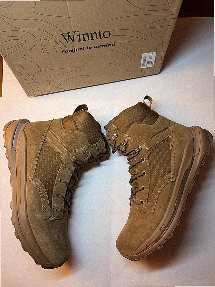 Tactical Hiking Combat Boots for Men Military Work Size 12